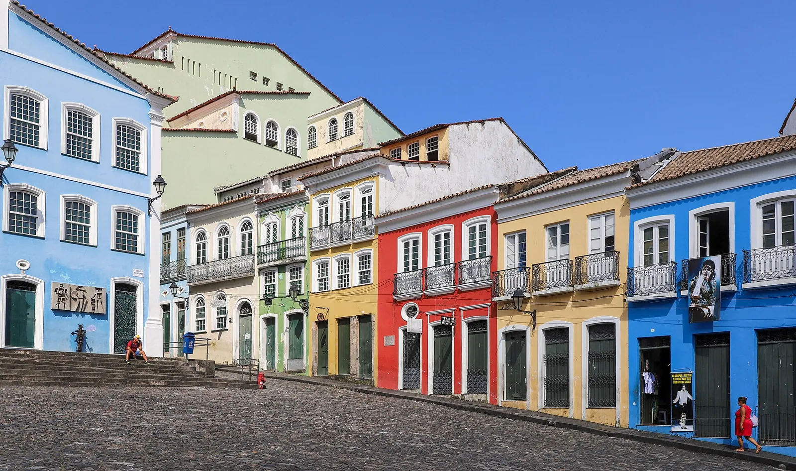 Casario colorido no Pelourinho, Salvador